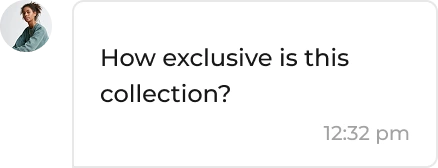 luxury jewelry chat screenshot